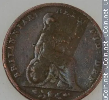 Великобритания 1 фартинг (farthing) 1831, реверс