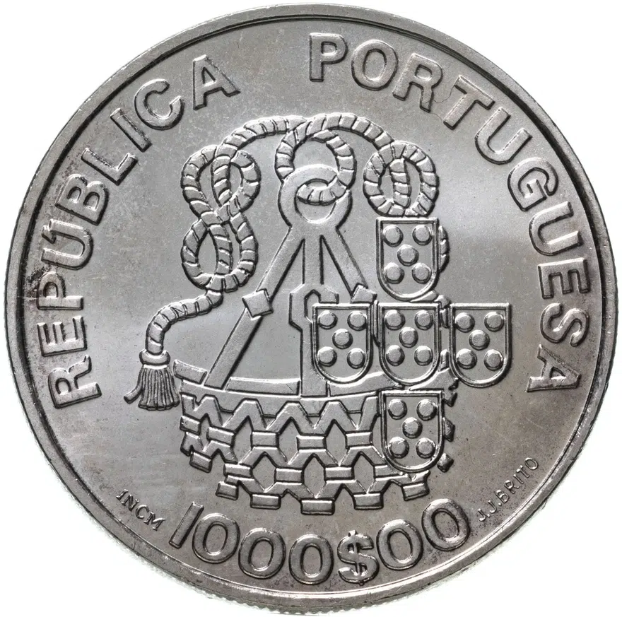 Португалия 1000 эскудо (escudos) 1998 "500 лет церкви Мизерикордия"