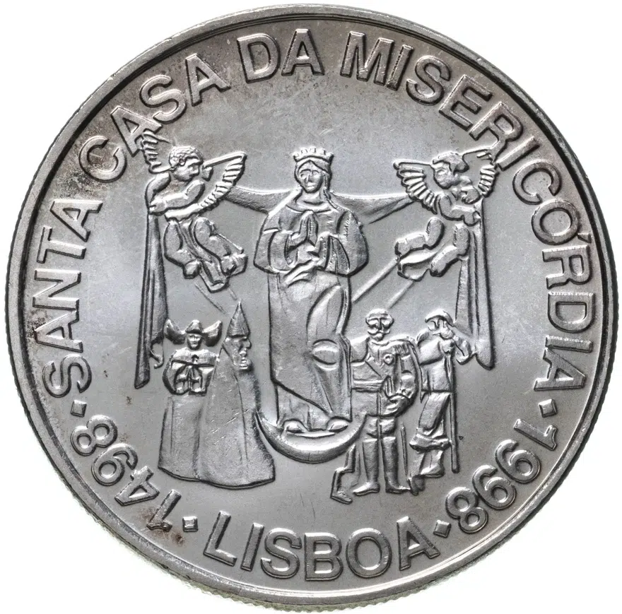Португалия 1000 эскудо (escudos) 1998 "500 лет церкви Мизерикордия", реверс
