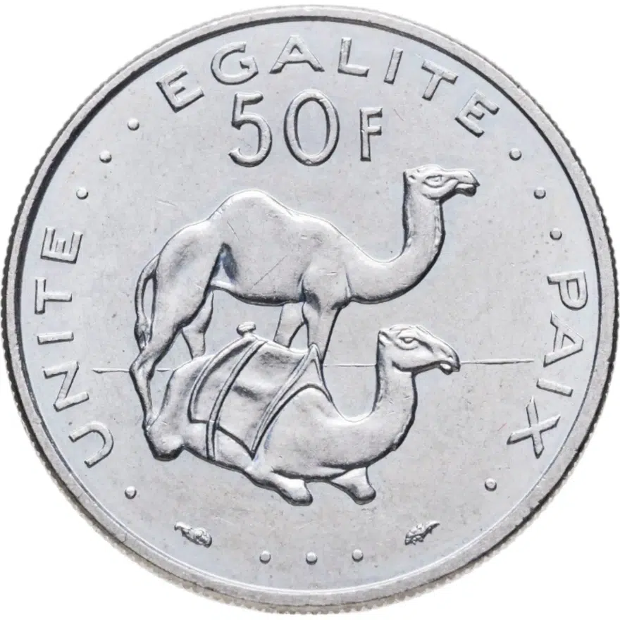 Джибути 50 франков (francs) 1991