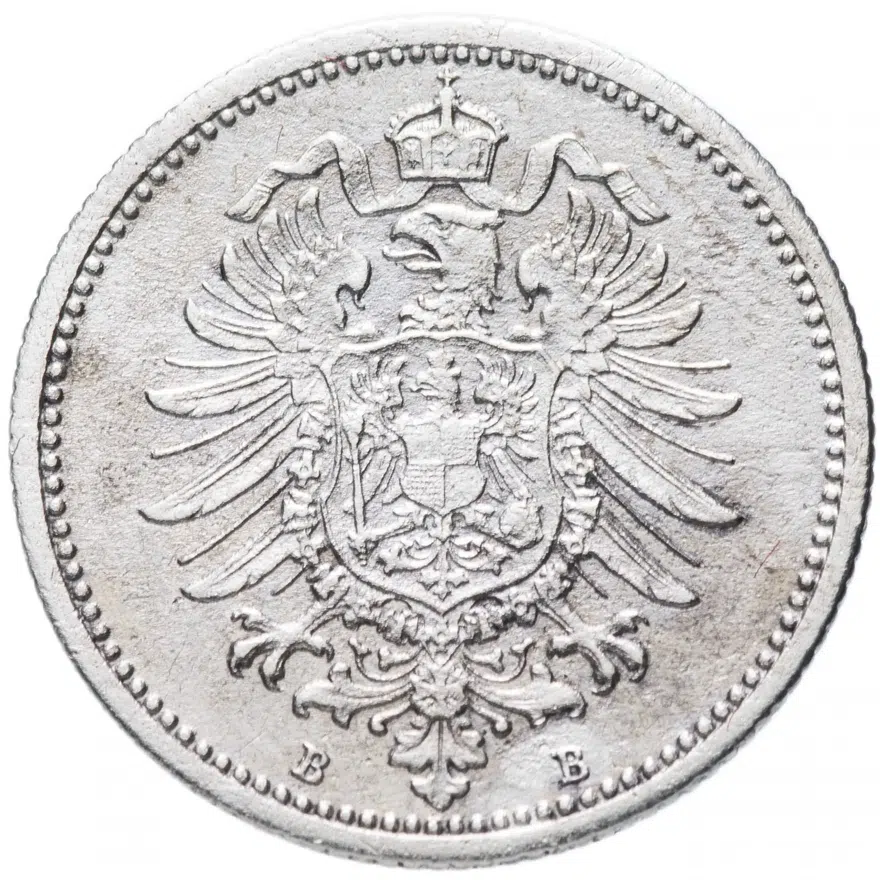 Германия 20 пфеннигов (pfennig) 1875 "B", реверс