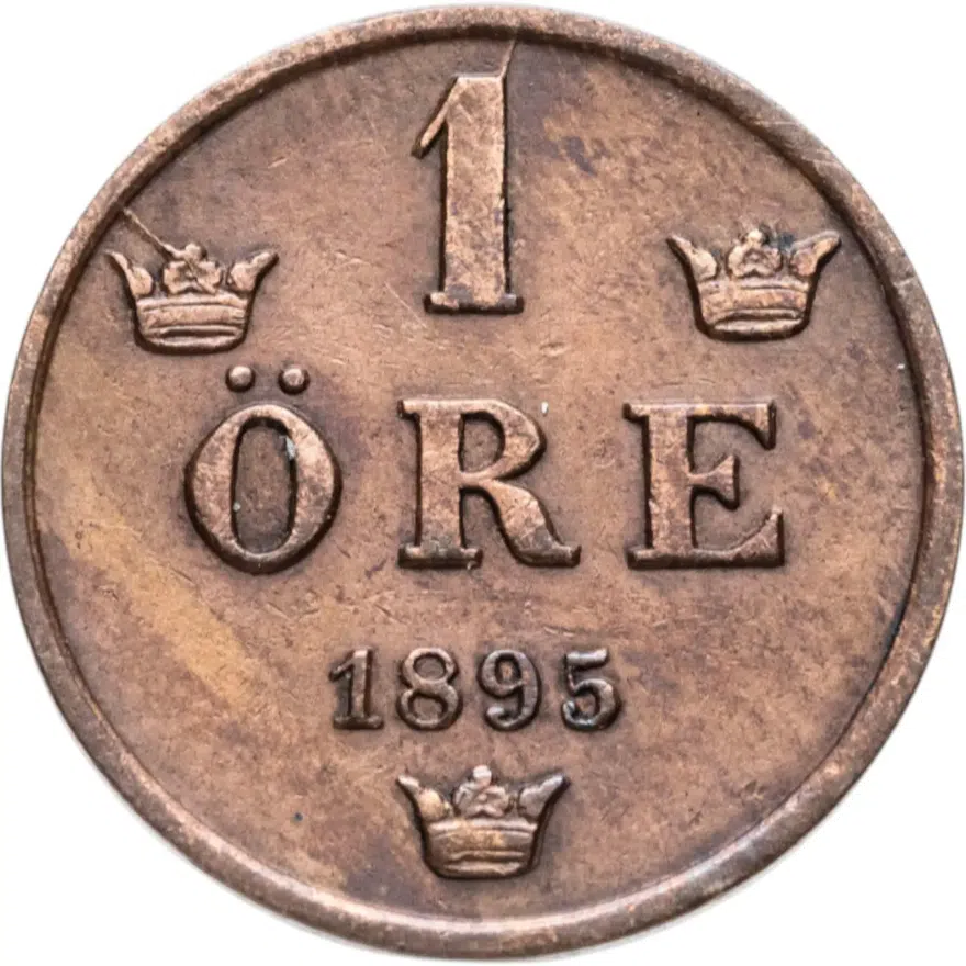 Швеция 1 эре (ore) 1895
