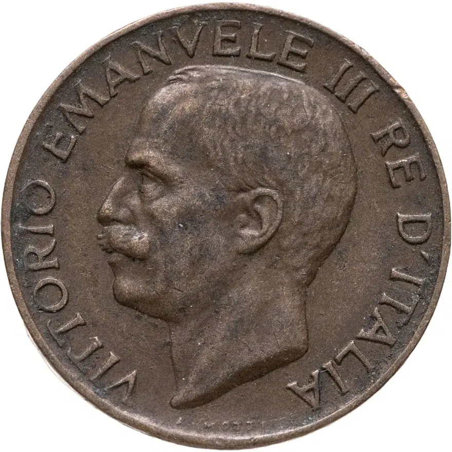 Италия 5 чентезимо (centesimi) 1928, реверс