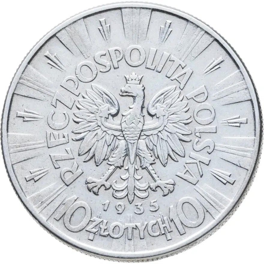 Польша 10 злотых 1935, реверс