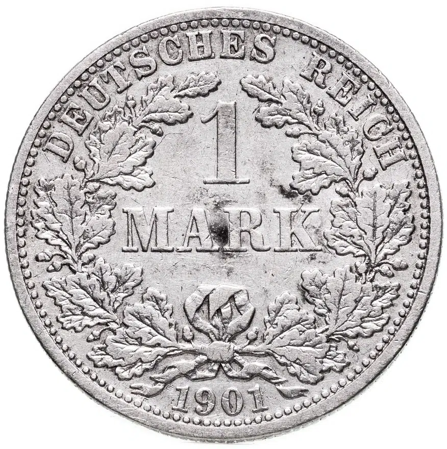 Германия 1 марка 1901 F