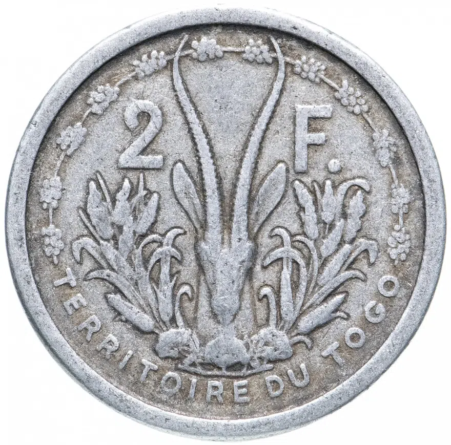 Того 2 франка (francs) 1948
