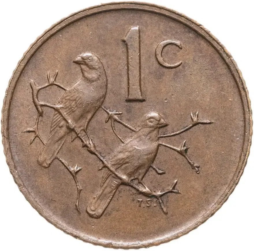 ЮАР 1 цент (cent) 1971