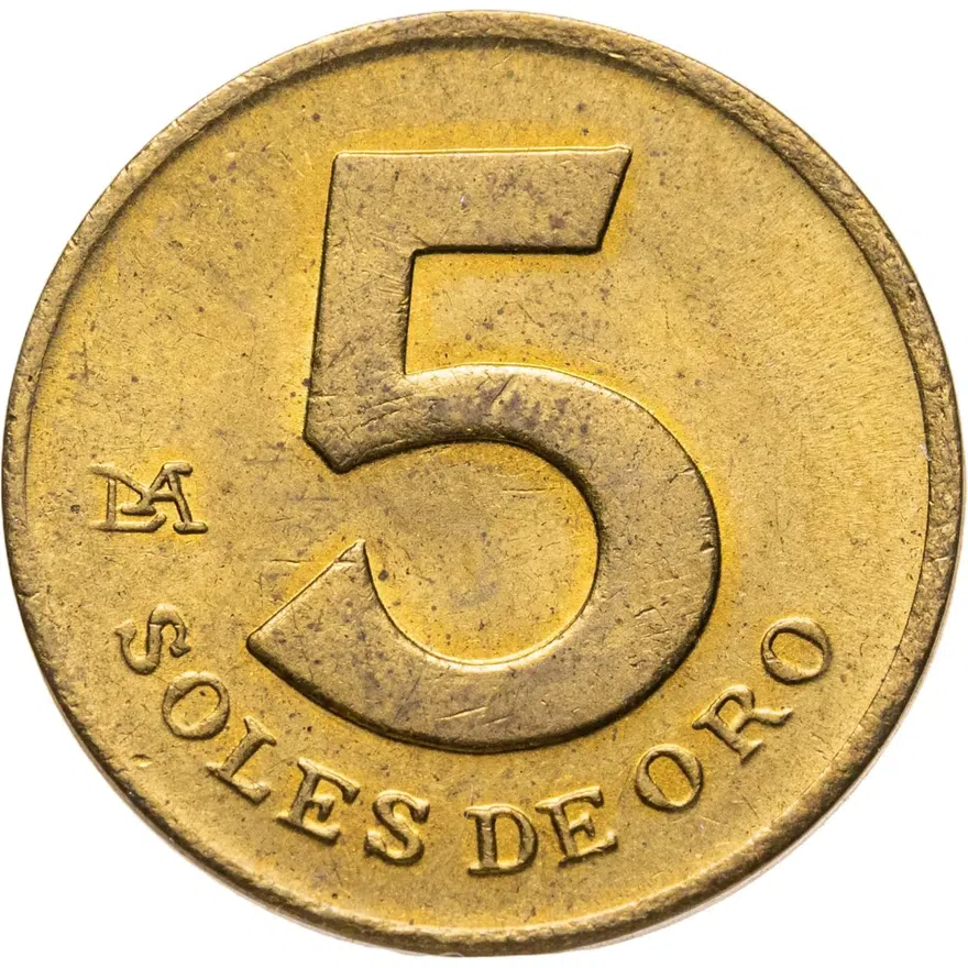Перу 5 солей (soles) 1980