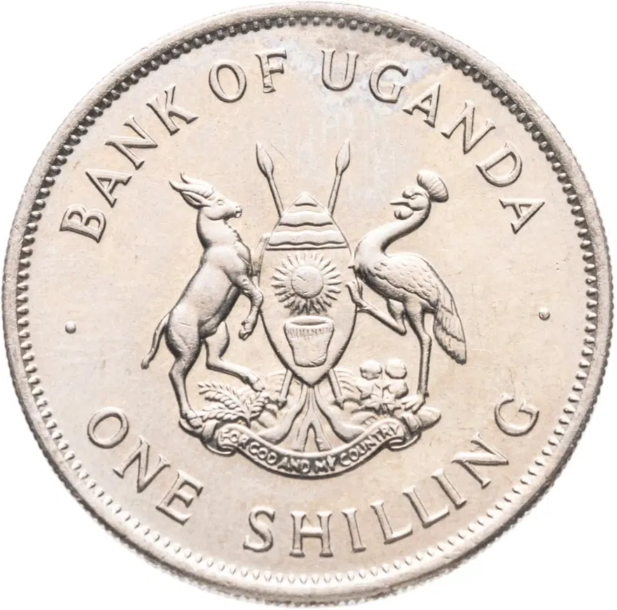 Уганда 1 шиллинг (shilling) 1976