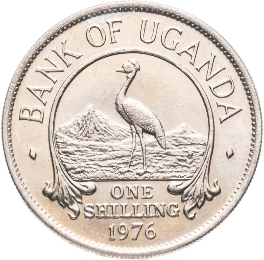 Уганда 1 шиллинг (shilling) 1976, реверс