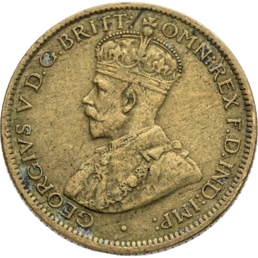 Британская Западная Африка 6 пенсов (pence) 1920, реверс