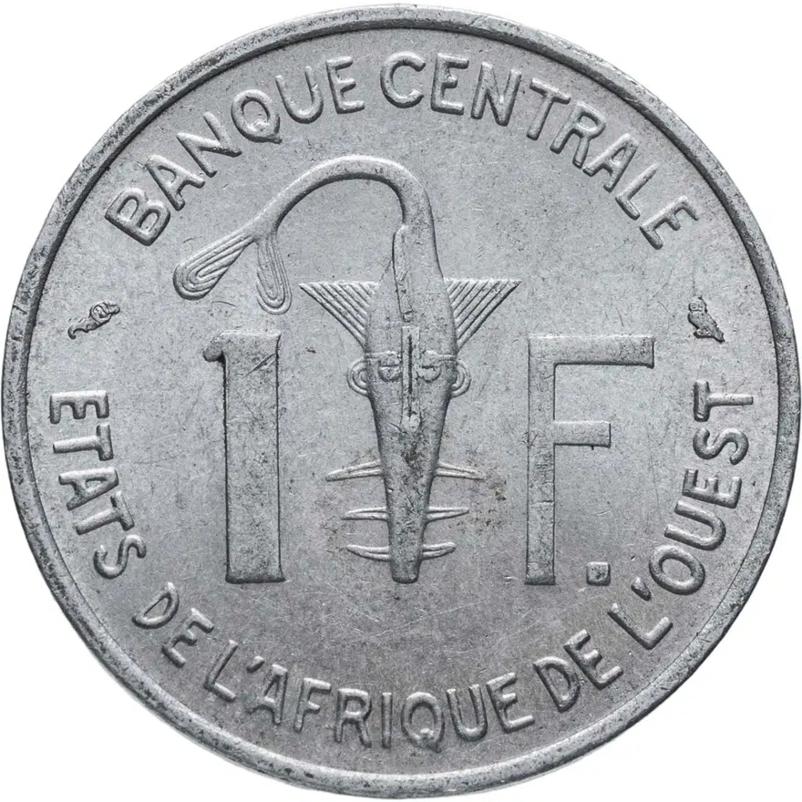 Западная Африка (BCEAO) 1 франк (franc) 1972, реверс