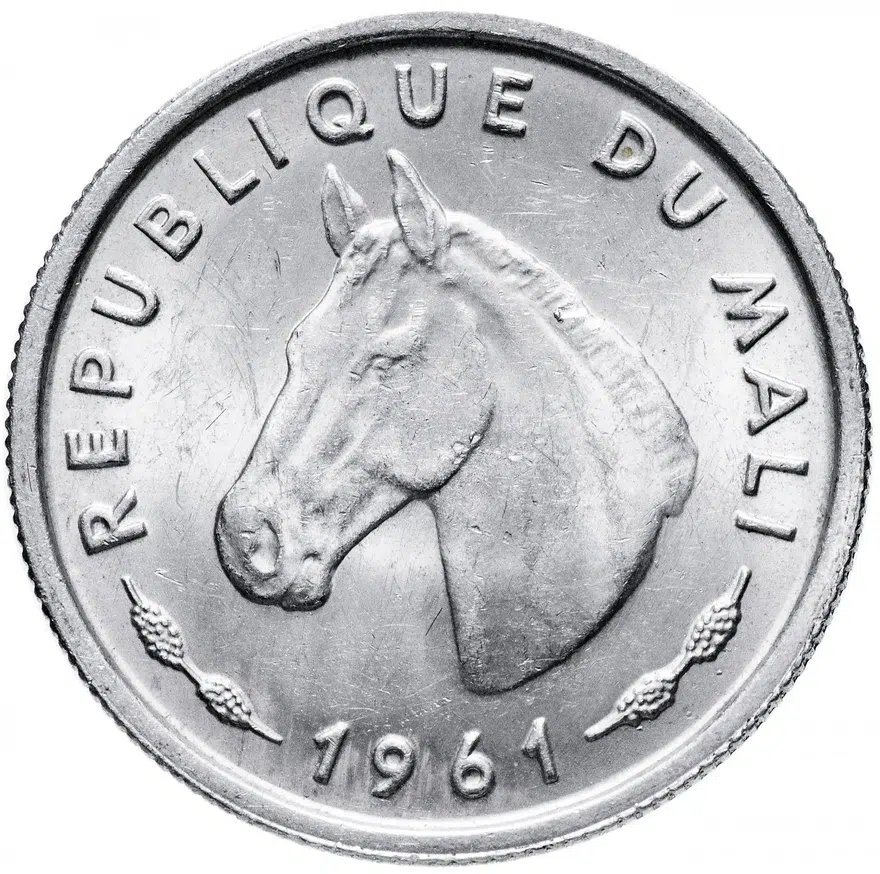 Мали 10 франков (francs) 1961, реверс