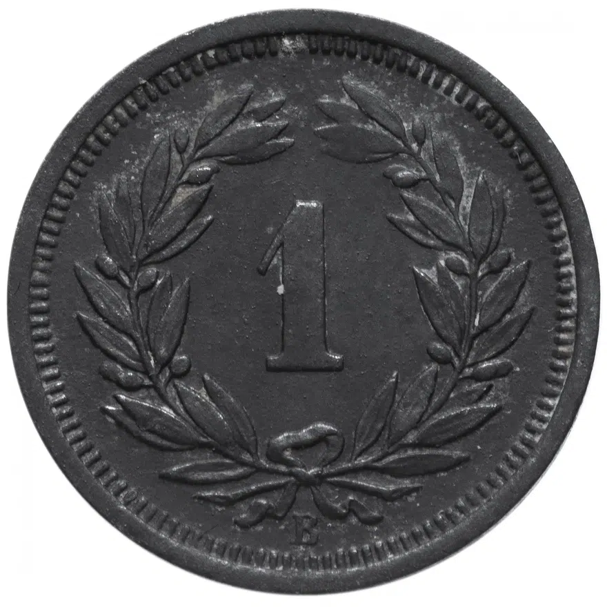 Швейцария 1 раппен (rappen) 1946