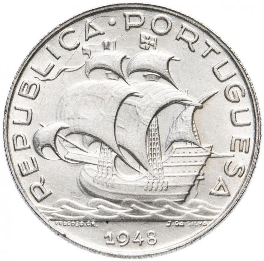 Португалия 5 эскудо (escudos) 1948