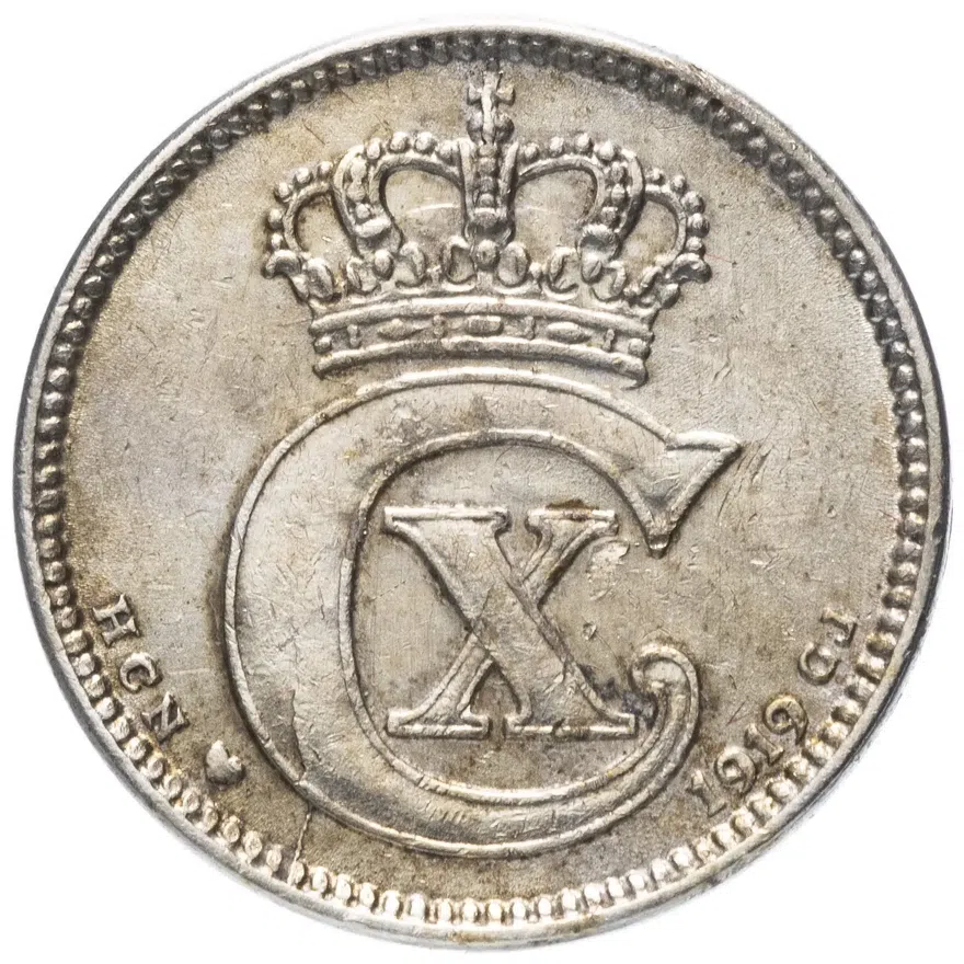 Дания 25 эре (ore) 1919