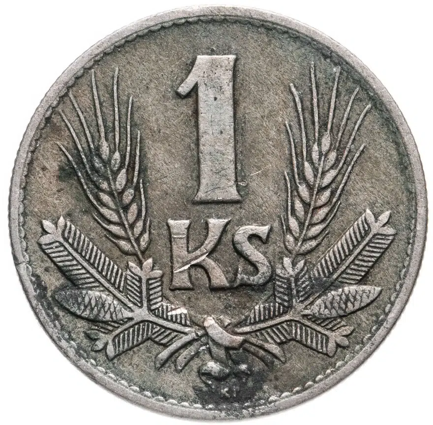 Словакия 1 крона (crown) 1941, реверс