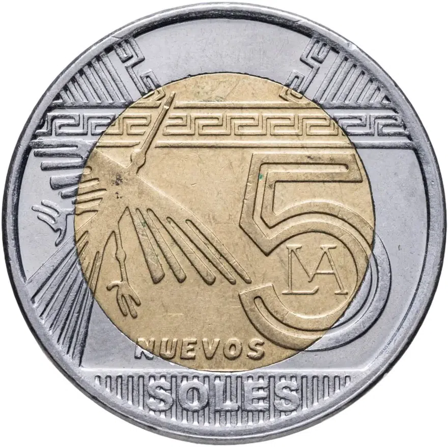 Перу 5 новых солей (nuevos soles) 2012