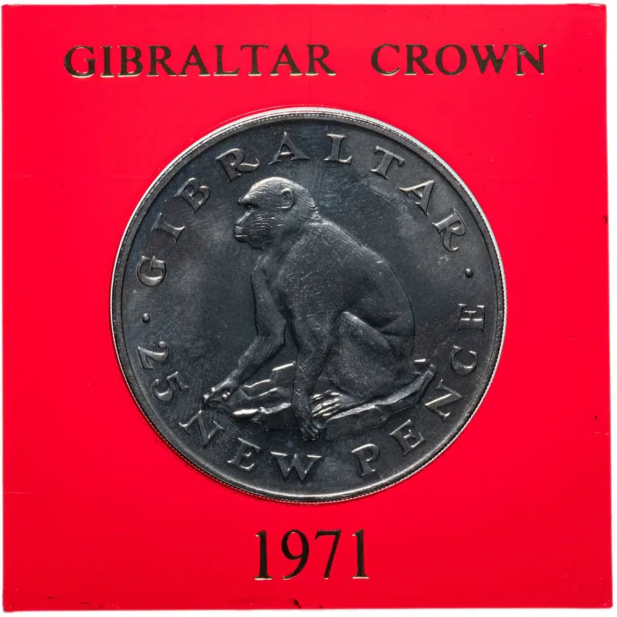 Гибралтар 25 новых пенсов (new pence) 1971