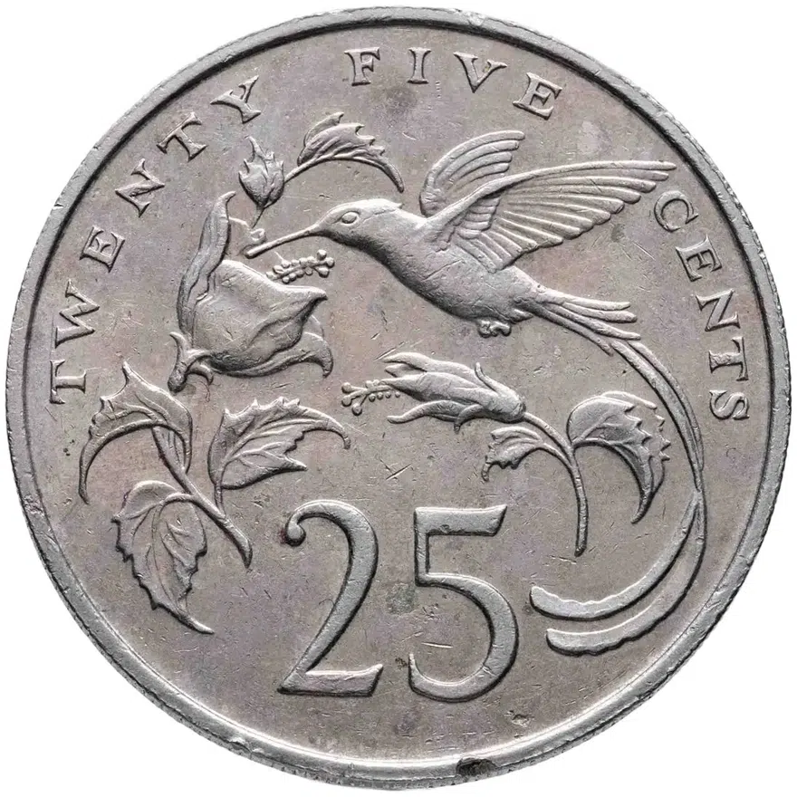 Ямайка 25 центов (cents) 1982  Без отметки монетного двора