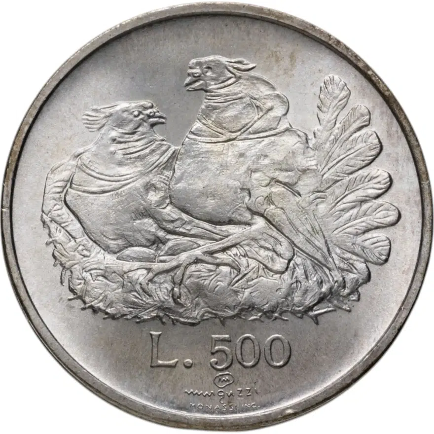Сан-Марино 500 лир 1974, аверс