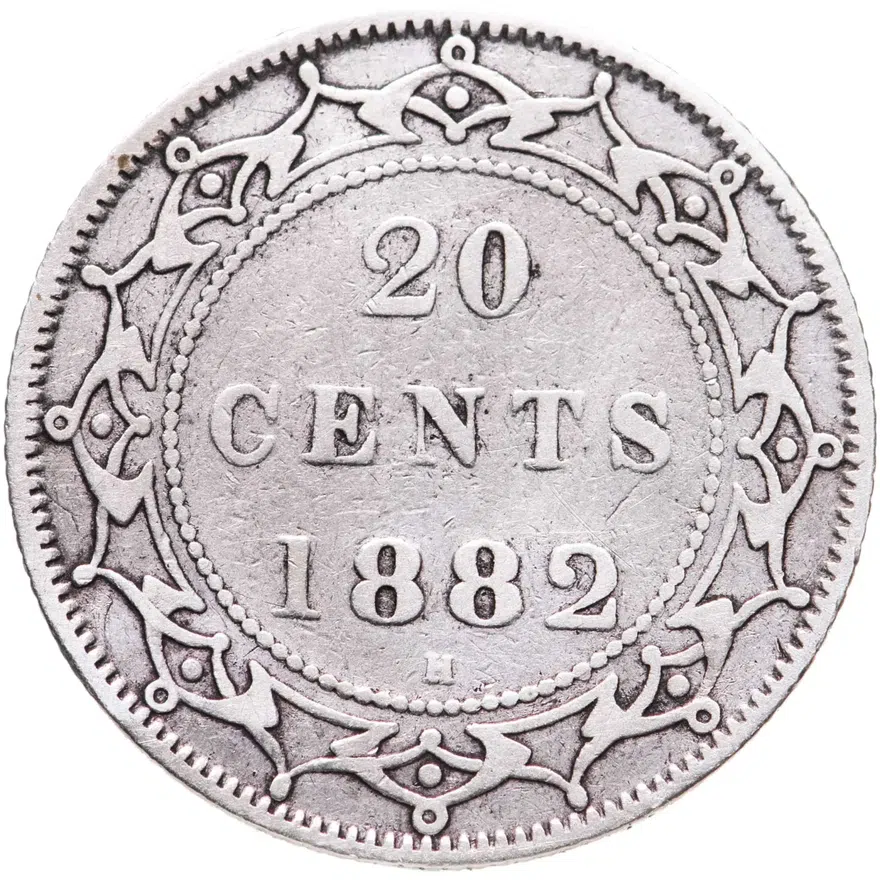 Ньюфаундленд 20 центов (cents) 1882