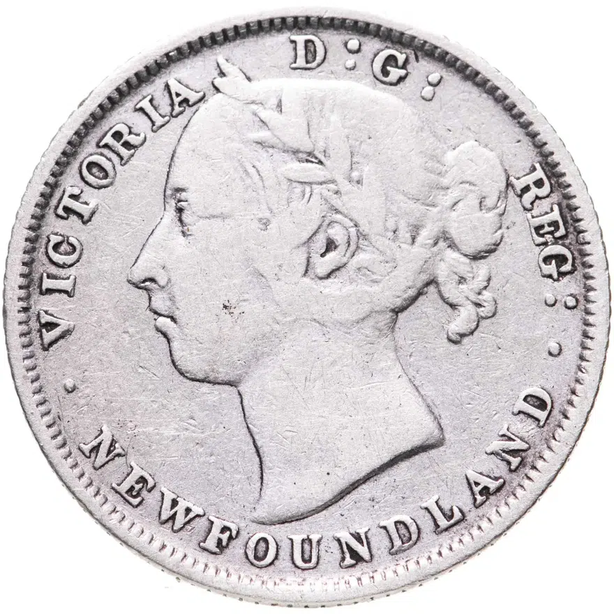 Ньюфаундленд 20 центов (cents) 1882, реверс