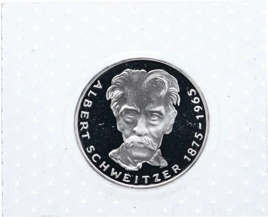 Германия 5 марок (deutsche mark) 1975  100 лет со дня рождения Альберта Швейцера