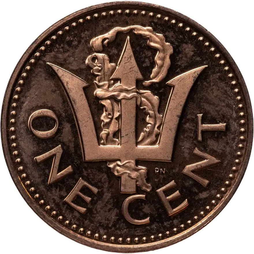 Барбадос 1 цент (cent) 1974, реверс