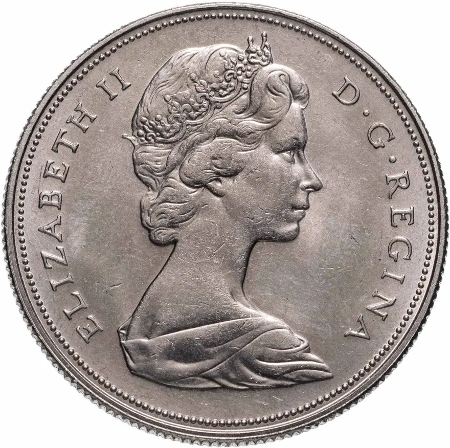 Канада 1 доллар (dollar) 1970 "100 лет со дня присоединения Манитобы", реверс