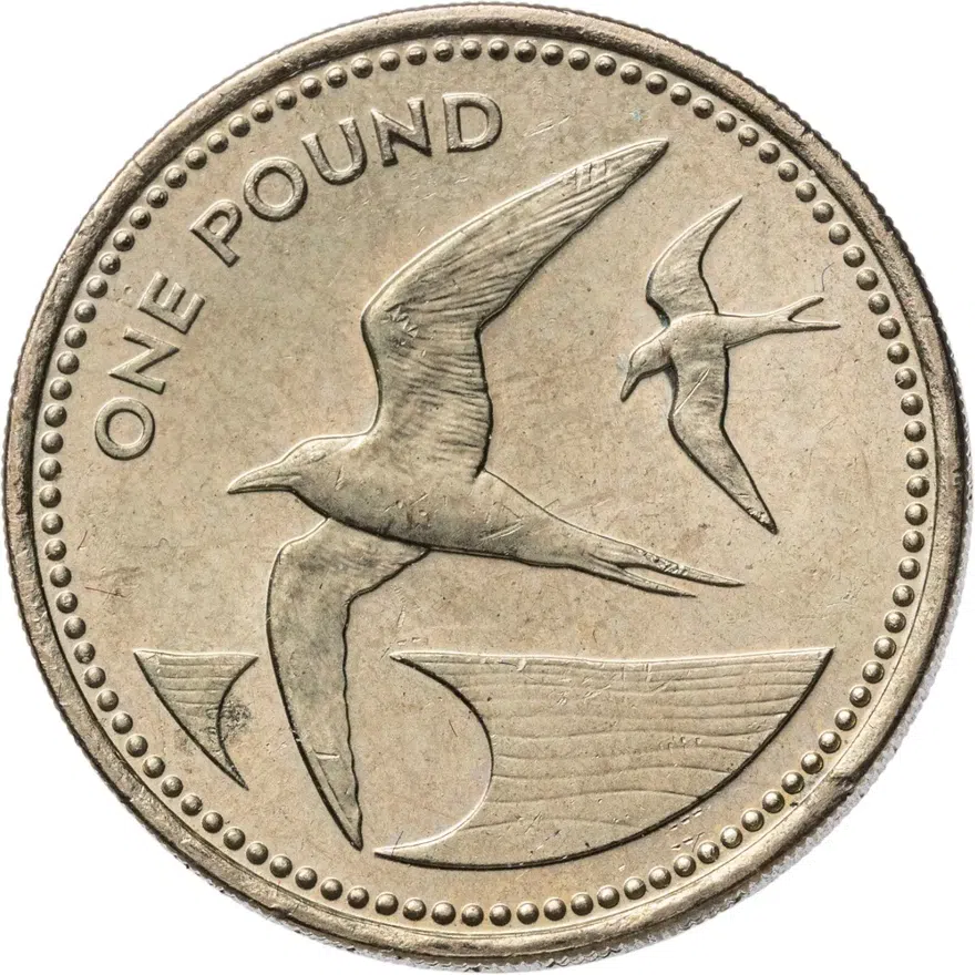 Острова Святой Елены и Вознесения 1 фунт (pounds) 2003, аверс