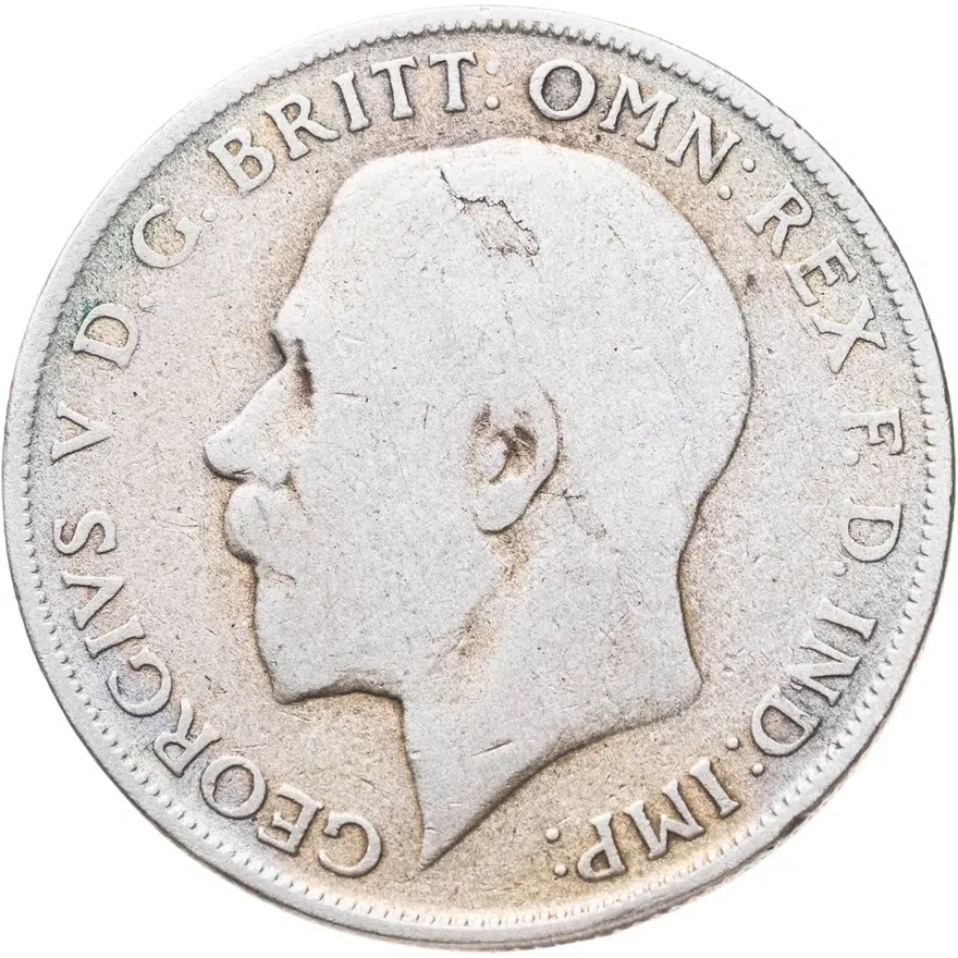 Великобритания 1 флорин (2 шиллинга, shillings) 1922, аверс