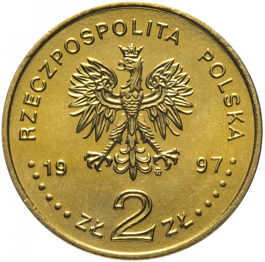Польша 2 злотых (zlote) 1997 "Польские Короли - Стефан Баторий", аверс
