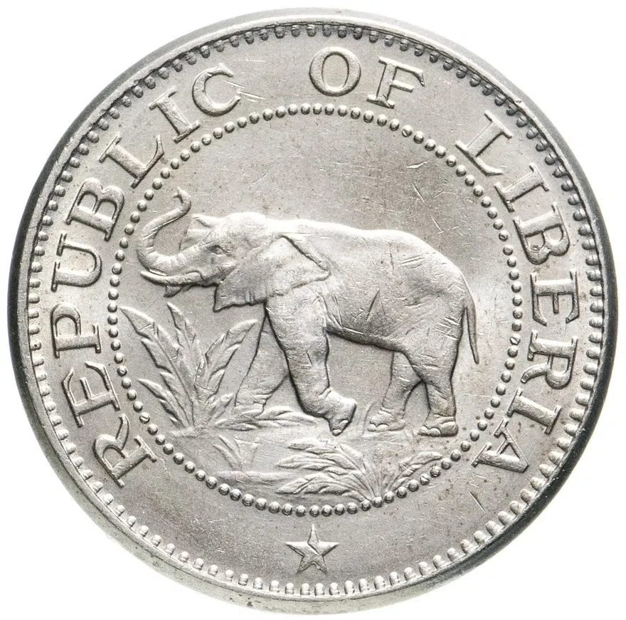 Либерия 5 центов (cents) 1975