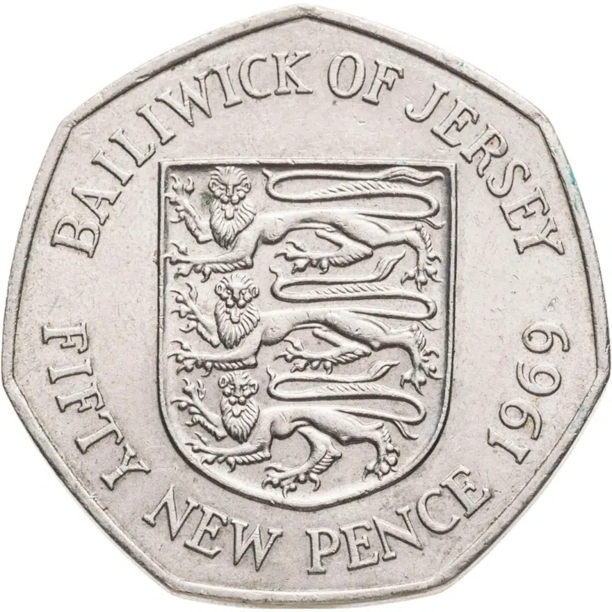 Джерси 50 пенсов (pence) 1969