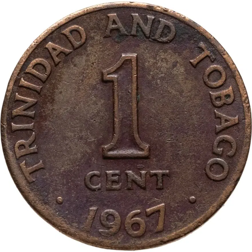 Тринидад и Тобаго 1 цент (cent) 1967, реверс
