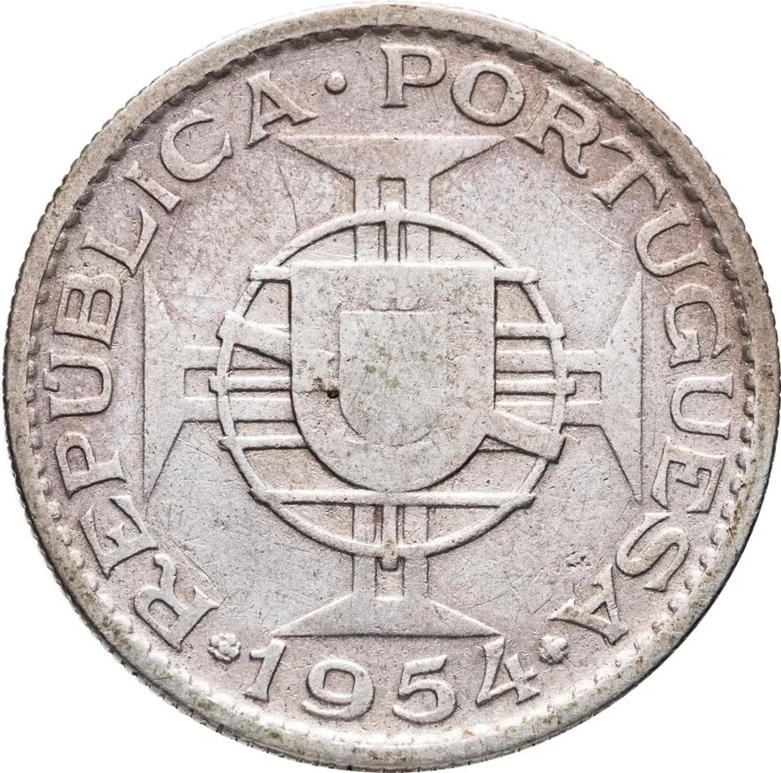 Мозамбик 10 эскудо 1954, реверс
