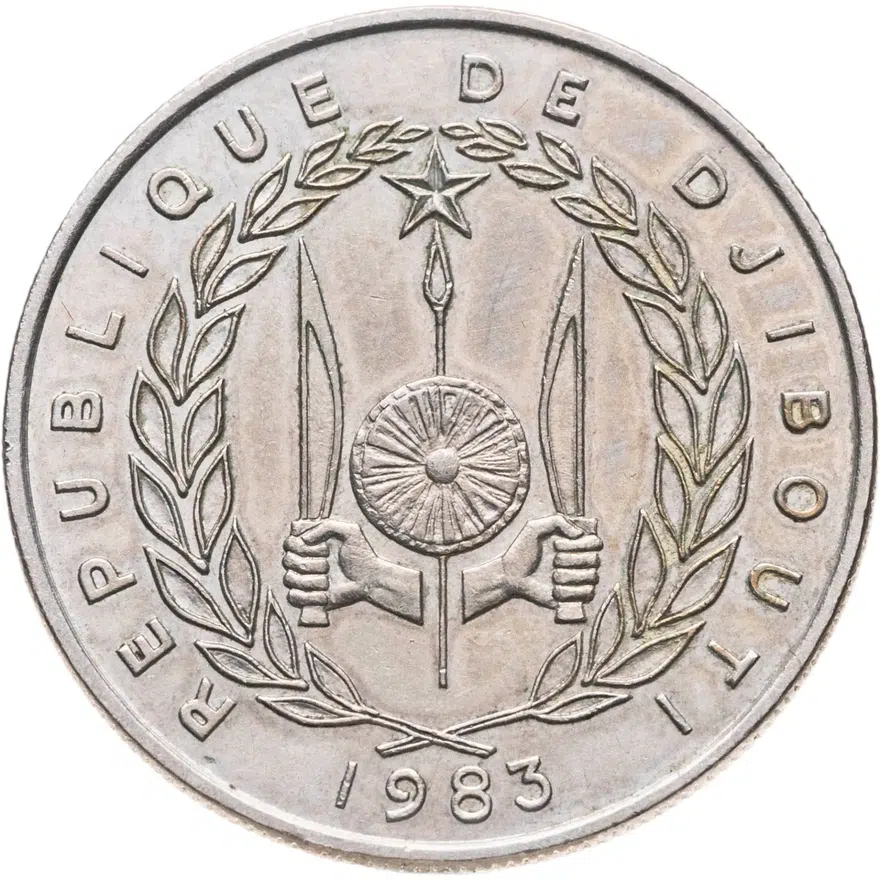 Джибути 50 франков (francs) 1983, реверс