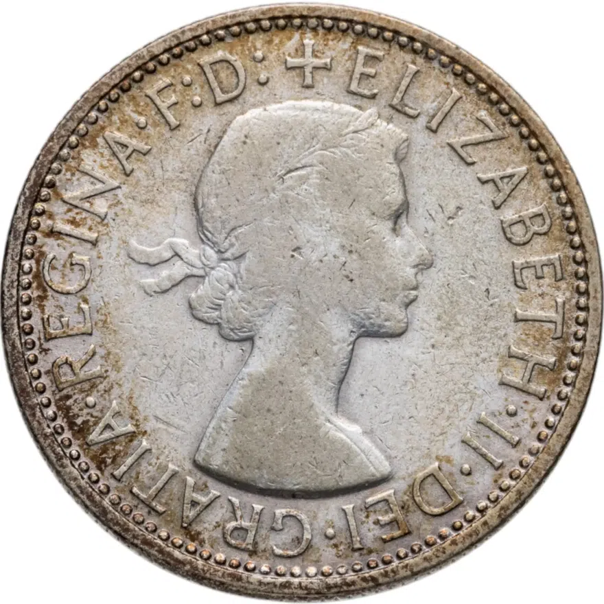 Австралия 2 шиллинга (флорин, shillings) 1959, реверс