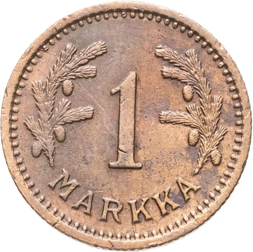 Финляндия 1 марка (markka) 1942