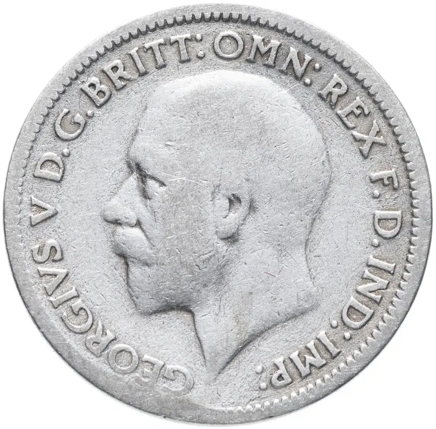 Великобритания 6 пенсов (pence) 1933, реверс