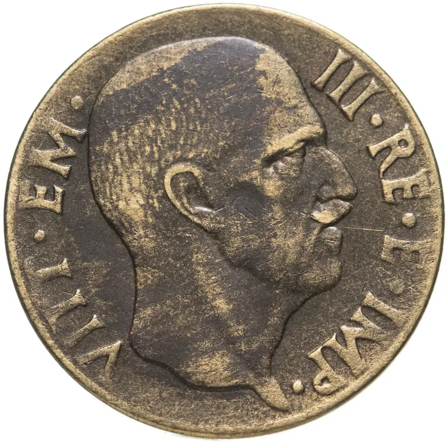 Италия 5 чентезимо (centesimi) 1942, аверс