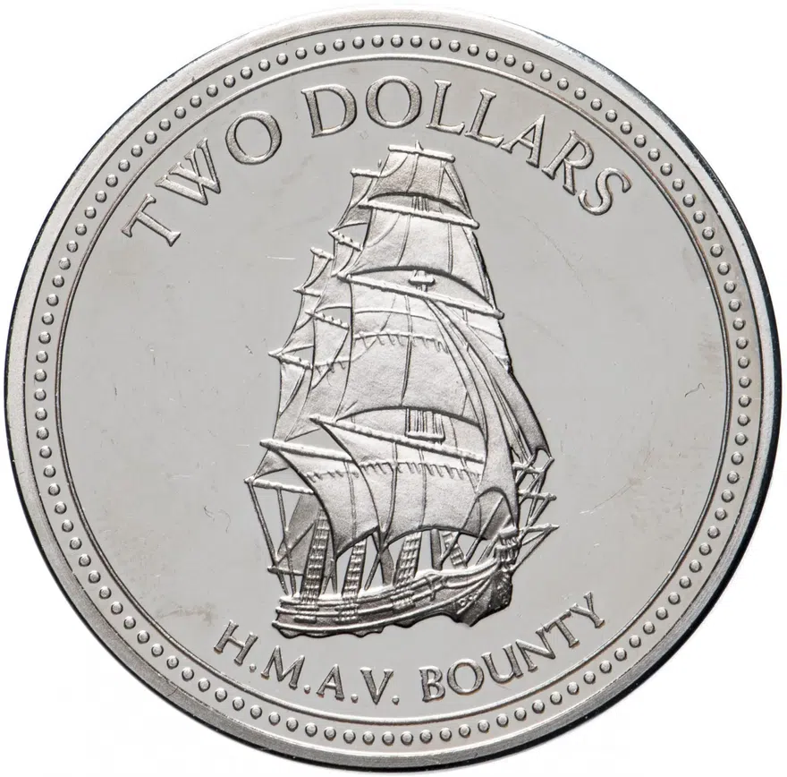 Острова Питкэрн 2 доллара (dollars) 2010