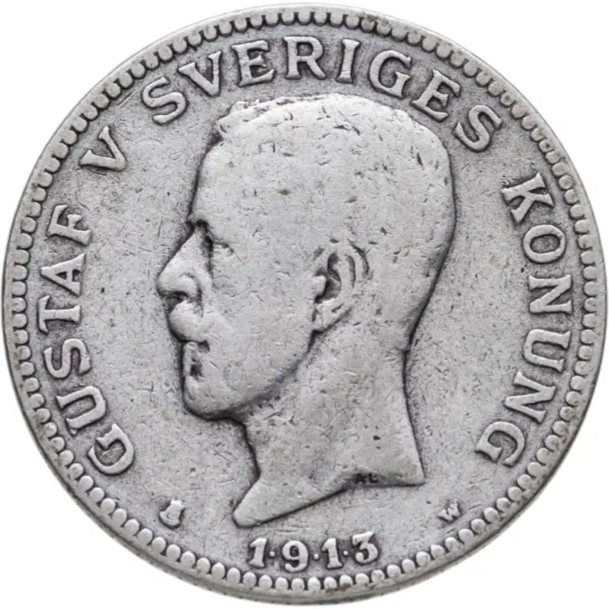 Швеция 1 крона (crown) 1913