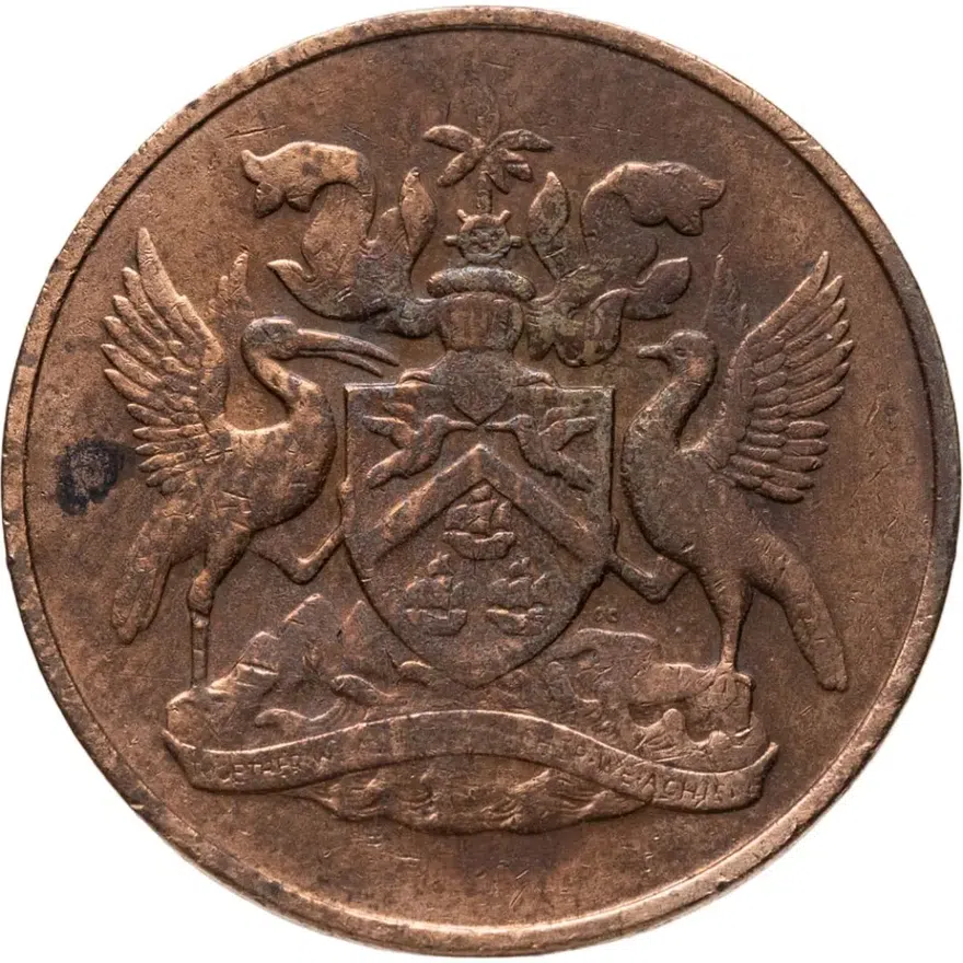 Тринидад и Тобаго 5 центов (cents) 1971   Без отметки монетного двора, реверс