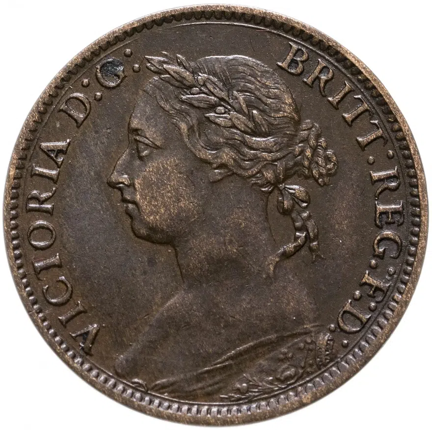 Великобритания 1 фартинг (farthing) 1887, аверс