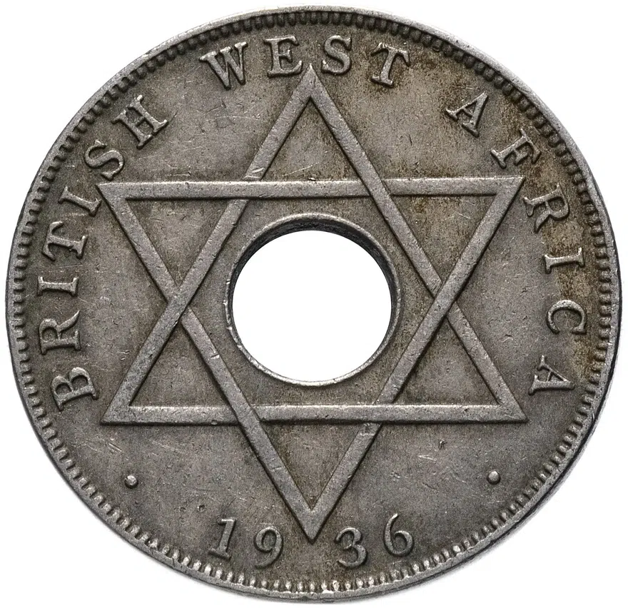 Британская Западная Африка 1/2 пенни (penny) 1936 Без отметки монетного двора Эдуард VIII, реверс