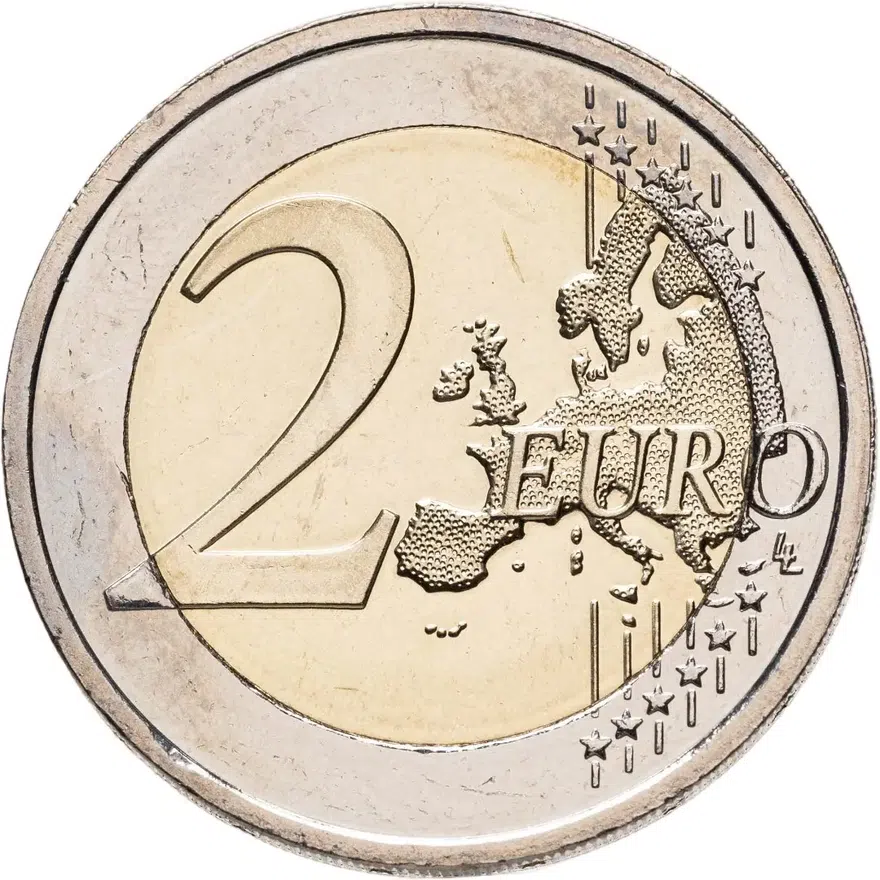 Ирландия 2 евро 2009 "10 лет Экономическому и валютному союзу", реверс