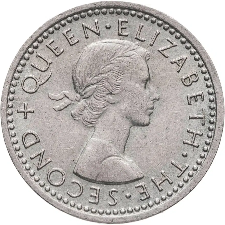 Новая Зеландия 3 пенса (pence) 1957, реверс