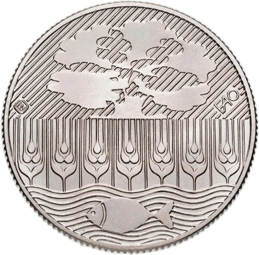 Венгрия 100 форинтов (forint) 1985  40 лет Продовольственной программе, реверс